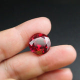 Round Faceted Ruby Brilliant Cut Gemstone in Multiple Sizes