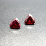 Blood-Red Ruby Trillion Faceted Gemstone C52R