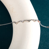 Joiahome 925 Silver Wavy Bracelet Women's Gift