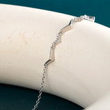 Joiahome 925 Silver Wavy Bracelet Women's Gift