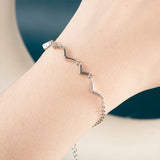 Joiahome 925 Silver Wavy Bracelet Women's Gift