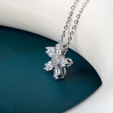 INS FlowerSilver 925 Neck Chain Charm Fine Jewelry