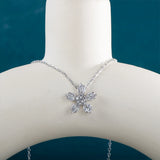 INS FlowerSilver 925 Neck Chain Charm Fine Jewelry