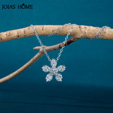 INS FlowerSilver 925 Neck Chain Charm Fine Jewelry