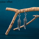 Feather Shape Silver 925 Earring For Women Party Fine Charms Jewelry