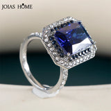 925 Silver Gemstone Ring Party Jewelry Women's Accessories Gift