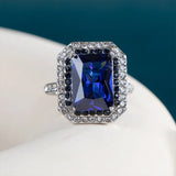 925 Silver Gemstone Ring Party Jewelry Women's Accessories Gift