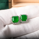 Vintage S925 Sterling Silver Stub Earring with Paraiba Tourmaline Gemstone