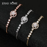 Women's Star Zircon Bracelet 925 Silver Gemstone Gift