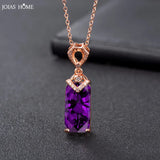 Amethyst Gemstone Pendant Necklace for Women