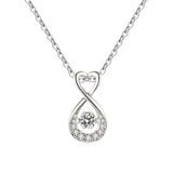 Joiashome Classic Women Silver 925 Pendant Necklace with Zircon