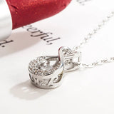 Joiashome Classic Women Silver 925 Pendant Necklace with Zircon