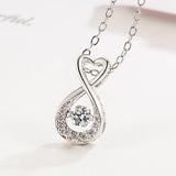 Joiashome Classic Women Silver 925 Pendant Necklace with Zircon