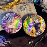 Jojo's Bizarre Adventure Women Brooch Badges Enamel Pins Initial Ladies Pendant