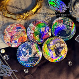 Jojo's Bizarre Adventure Women Brooch Badges Enamel Pins Initial Ladies Pendant