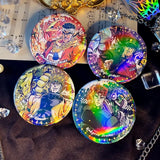 Jojo's Bizarre Adventure Women Brooch Badges Enamel Pins Initial Ladies Pendant