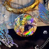Jojo's Bizarre Adventure Women Brooch Badges Enamel Pins Initial Ladies Pendant