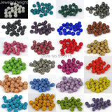 100pcs Czech Crystal Rhinestone Pave Clay Round Disco Ball Spacer Beads