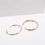 PVD Plated Bamboo Joint Open Mouth Bracelet Drop