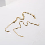 Luxury Snake Bone Bracelet with PVD Plating