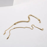 Luxury Snake Bone Bracelet with PVD Plating