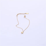 PVD Plated Peach Heart Bracelet Drop Supplier