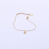 PVD Plated Peach Heart Bracelet Drop Supplier
