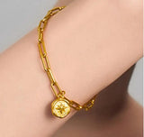High End PVD Plated Hexapod Bracelet Drop