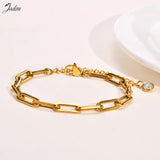 High End Retro Geometric Link Chain Bracelet