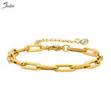 High End Retro Geometric Link Chain Bracelet