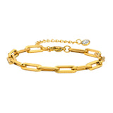 High End Retro Geometric Link Chain Bracelet