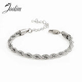 High End PVD Twisted Rope Chain Bracelet