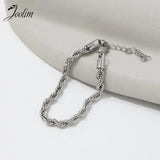 High End PVD Twisted Rope Chain Bracelet