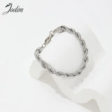 High End PVD Twisted Rope Chain Bracelet