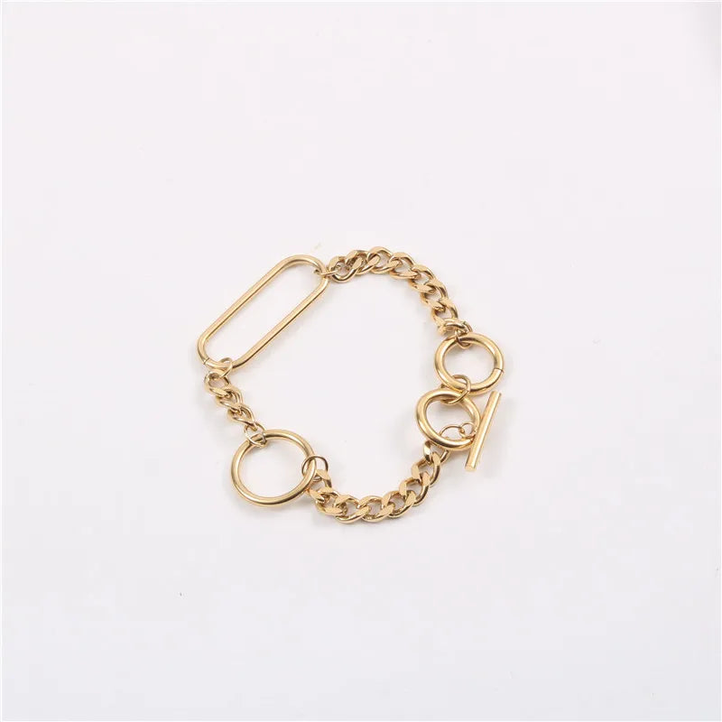 High End PVD Waterproof Cuban Chain Bracelet for Women