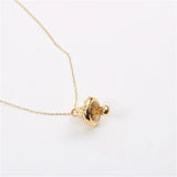 Stylish Stainless Steel Mushroom Pendant Necklace