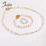 Elegant Freshwater Pearl Necklace with Titanium Steel Buckle