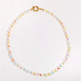 Elegant Freshwater Pearl Necklace with Titanium Steel Buckle