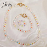Elegant Freshwater Pearl Necklace with Titanium Steel Buckle