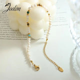 Boho Freshwater Pearl Stone Beaded Bracelet for Women