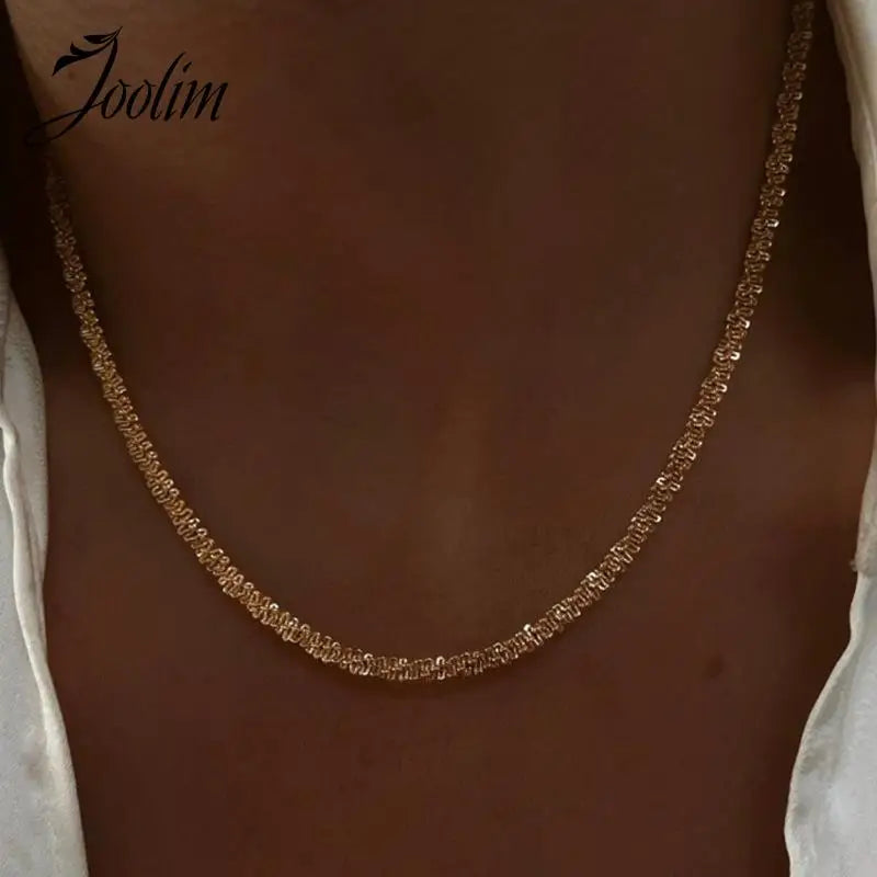 Waterproof Baby's Breath Clavicle Chain Necklace