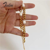 Natural Freshwater Pearl Stainless Steel Bracelet