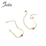Heart Snake Chain Bracelet Stainless Steel Gift Women