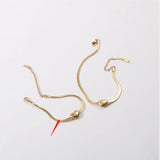Heart Snake Chain Bracelet Stainless Steel Gift Women