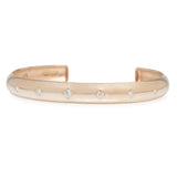 Waterproof Zirconia Pave Cuff Stainless Steel Bracelet