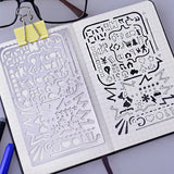Bullet Journal Stencil Set, Stainless Steel Planner Stencils, 2017 Arrival