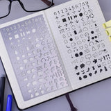 Bullet Journal Stencil Set, Stainless Steel Planner Stencils, 2017 Arrival