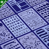 Journal Planner Stencils, Alphabet, Digital Mylar Stencils