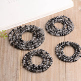 Rutilated Quartz Stone Bracelet 108 Beads Crystal Wrist Lucky Jewelry