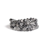 Rutilated Quartz Stone Bracelet 108 Beads Crystal Wrist Lucky Jewelry
